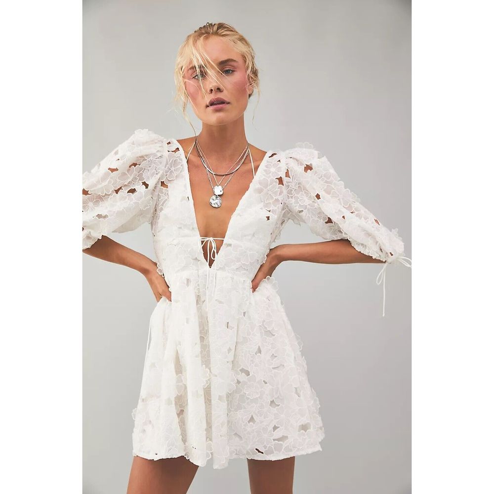 Free People For Love & Lemons Serena Mini Dress